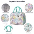 thumbnail image 4 of Womens Pioneer Flower Floral Print Pattern Lunch Box for Work,Insulated Lunch Bag for Women,Loncheras Para Mujer,Leakproof Adult Lunch Bag for Work,Beach,Travel,Picnic,Camping, 4 of 7