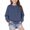 Navy #150, variant on Kids' Sweatshirt Side Slit Dropped Shoulder Crewneck Long Sleeve Casual Pullover Basic Comfortable Solid Color Fall Top
