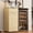 Wood/Single Cabinet, variant on AHB 60" Coffee Bar Cabinet, Wine Bar Sideboard Buffet Cabinet with Mini Fridge Space and Hidden Trash Storage for Kitchen and Dining Room, Wood