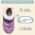 thumbnail image 2 of L-Run Kids Fluffy Fuzzy Slippers Boys Girls House Home Slippers with Strap Slip-on Shoes 9.5-10, 2 of 6