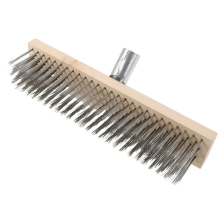 YUYUETIME 1Pcs Deck Broom Scrub Brush Multi Stainless Steel Removal For Household And Outdoor