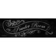 thumbnail image 3 of Babbitt, Gwendolyn 14x7 Black Modern Framed Museum Art Print Titled - Chalk Powder Room, 3 of 5