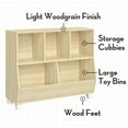 thumbnail image 4 of RiverRidge Kids Catch-All 35in Cubby Bookshelf and Toy Storage Organizer - Light Woodgrain, 4 of 10