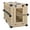 Tan, variant on K9 KENNEL BOSS – MEDIUM – HEAVY DUTY FULLY COLLAPSIBLE POWDER-COATED ALUMINUM DOG CRATE