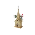 thumbnail image 1 of Christmas Gold Glitter Ornament Church - Set of 12, 1 of 3