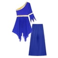 thumbnail image 4 of TTAO Robe de Danse à Manches Évasées avec Paillettes et Pantalon Grand Bleu Royal TG, 4 of 5