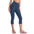 thumbnail image 2 of XYAIYT Womens Legging Pants High Waist Capri Pants for Yoga Workout Elastic Solid Color Athletic Trousers, 2 of 6