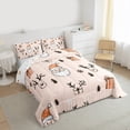 thumbnail image 3 of Feelyou Funny Santa Claus Full Size Comforter Sets, Rustic Reindeer Bedding Comforter Set, Christmas Snowflake Reversible Bedding Sets, Microfiber Bedroom Decor, 3pcs, 3 of 8