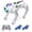 White, variant on Smart RC Robot Dog Toy for Kids - Programmable Stunt Robot with Voice Control, 2.4G Remote, Flexible Bionic Limbs & Music Light Effects - Interactive Robotic Pet Gift for Boys Girls Age 6+