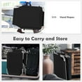 thumbnail image 6 of Goplus 2 PCS Foldable Sun Shading Lounge Chair Adjustable Beach Sunbathing Recliner Black, 6 of 12