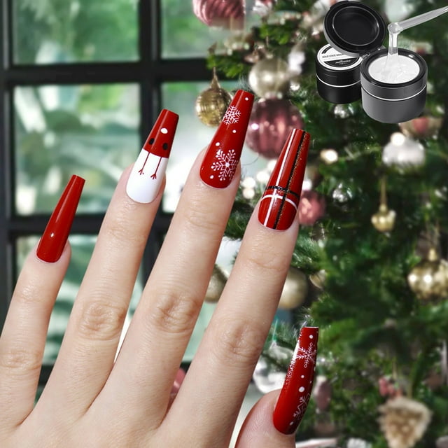 Pegamento sólido para uñas, gel prensado, pegamento acrílico sólido para uñas, gel para uñas postizas, gel para esculpir a mano, extensión de uñas, gel, 12 ml, pegamento para uñas casero, 2 piezas, pl