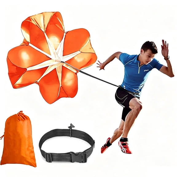 Running Speed Training 56" Parachute with Adjustable Strap,Running parachute speed training,Free Carry Bag.Speed Chute Resistance Running Parachute