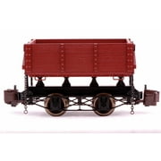 Bachmann - 1:20.3 Ore Car w/Metal Wheels -- Wood Side-Dump (Brown) - G