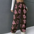 thumbnail image 3 of Womens Cute Bear Plush Pajama Pants, Soft Fluffy Fleece Warm Pjs Trousers Sleepwear Winter Comfy Fuzzy Lounge Pants, 3 of 9