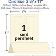 thumbnail image 4 of Embossed Tent Cards with Sure Feed, Laser/InkJet, Ivory,, 4 of 8