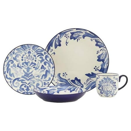 

Baum MAZUR16B Bosquet Dinnerware Set Blue - 16 Piece