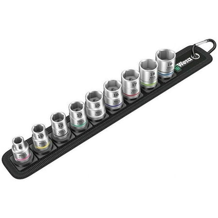 

Wera Tools 05003883001 Belt 4 Sock Set 1/4 drv 9 Pieces One Size Multi