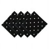 DII 18x18" Printed Polka Dot Cotton Napkin, Pack of 4, Perfect for Dining Room, Holiday Parties, and Everyday Use - Black Base White Dots