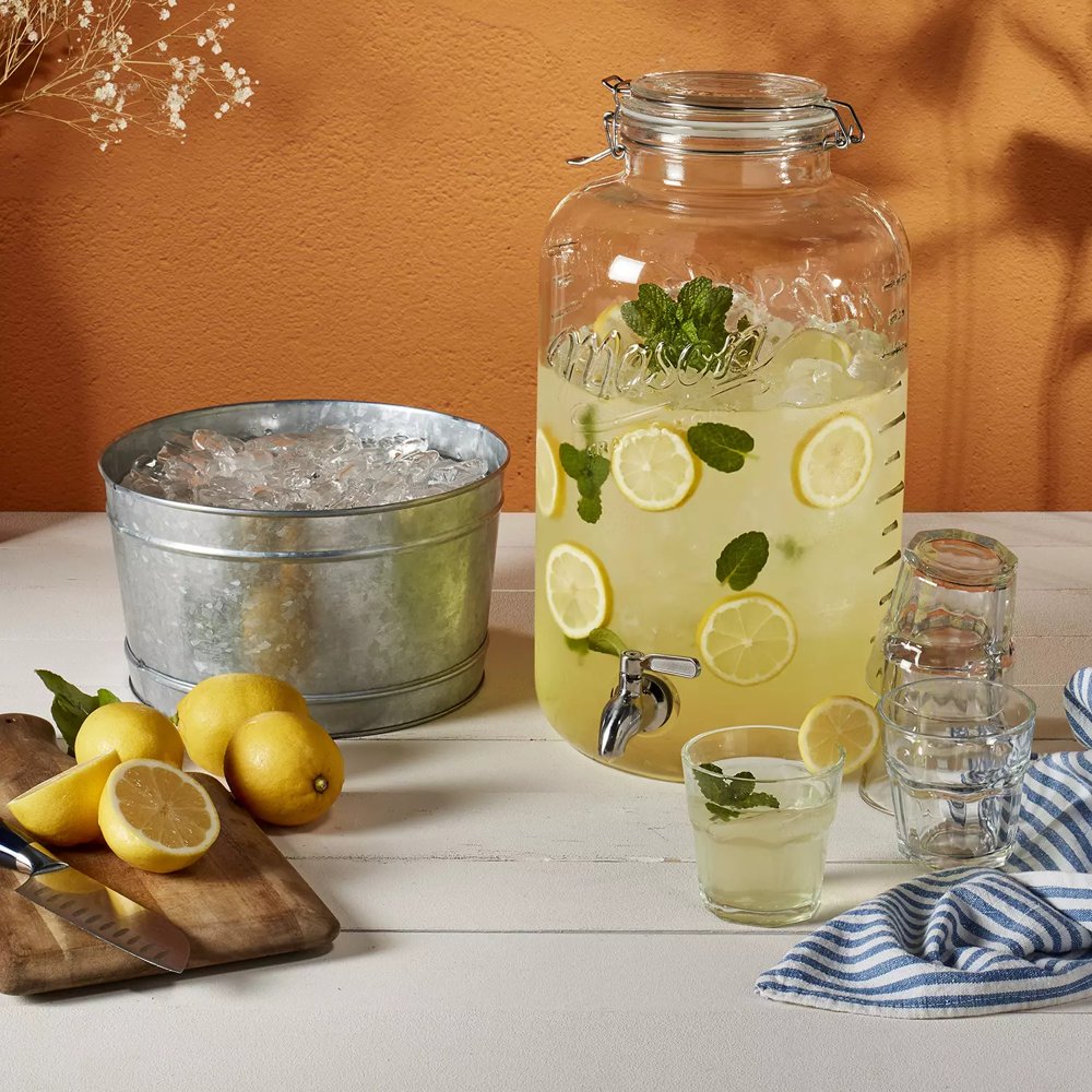 Mason Craft & More Drink Dispenser with StainlessSteel Spigot and