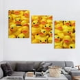 thumbnail image 4 of Shadudu Rubber Ducks Canvas Wall Art Decor Triptych 12x16 inches for Living Room Bedroom Office, Unframed 12"x16"x3pcs, 4 of 6