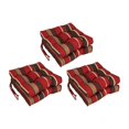 thumbnail image 3 of Blazing Needles 16-inch Square Tufted Outdoor Chair Cushion, 16 x 16, Montserrat Sangria 6 Count, 3 of 3