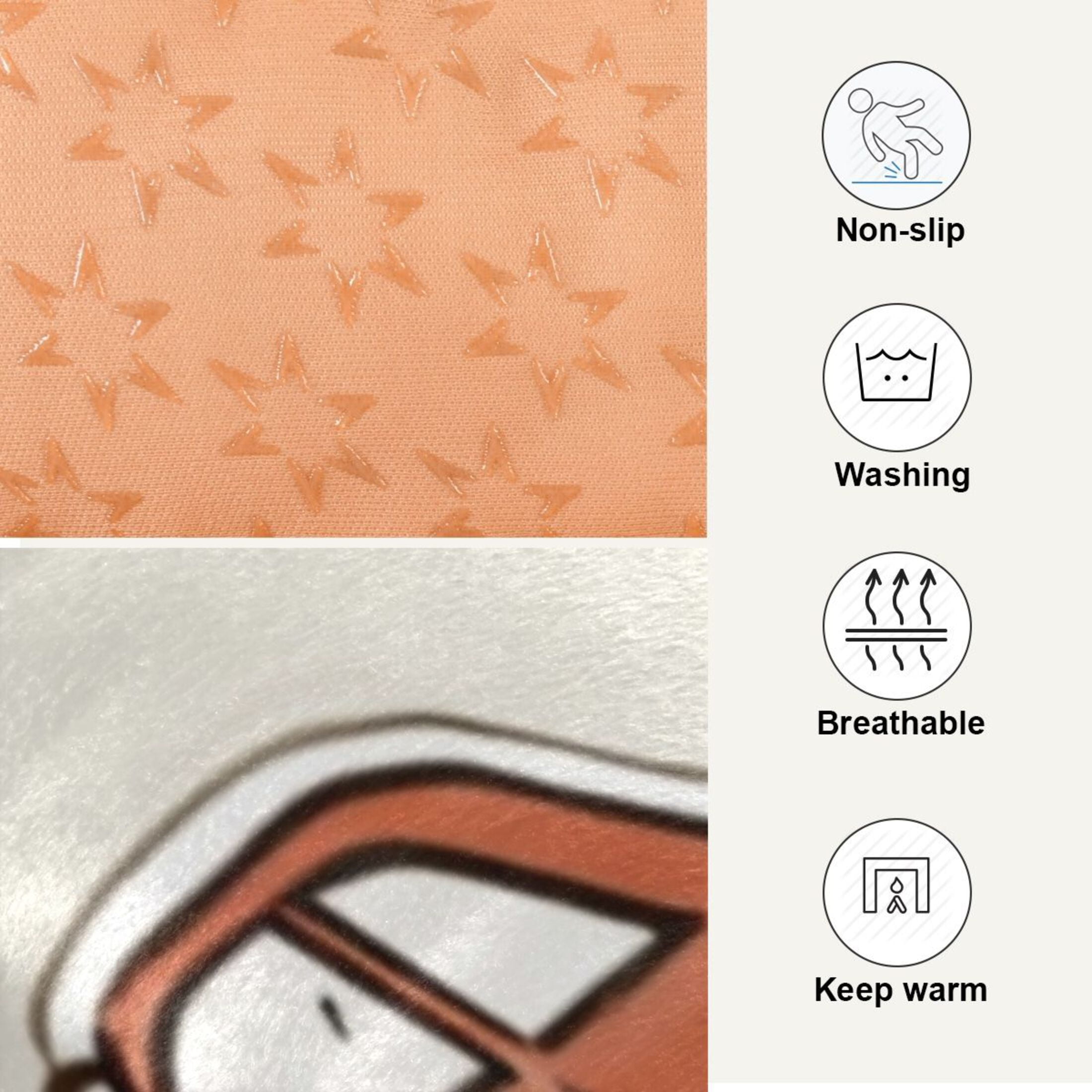 Cozy Mat Pet Bed Indoor Outdoor Warm Soft For Cat Dog Puppy(S/M) Gingerbread Cookies