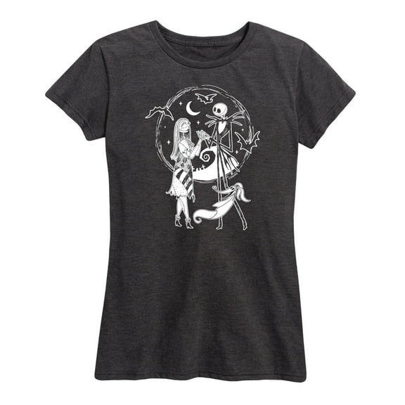 The Nightmare Before Christmas - Jack Sally Zero - Women's Short Sleeve Graphic T-Shirt