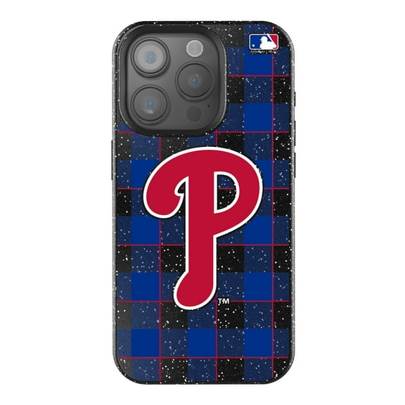 Keyscaper Philadelphia Phillies Plaid Bling iPhone Case