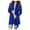 Blue, variant on Olyvenn Womens Cardigan Wedding Blazer Set Long Sleeve Jackets Classic Solid Slim Fit Business Work Office Fashion V Neck Womens Suit Flowy Comfy Wrap Outwear Casual Army Green 4