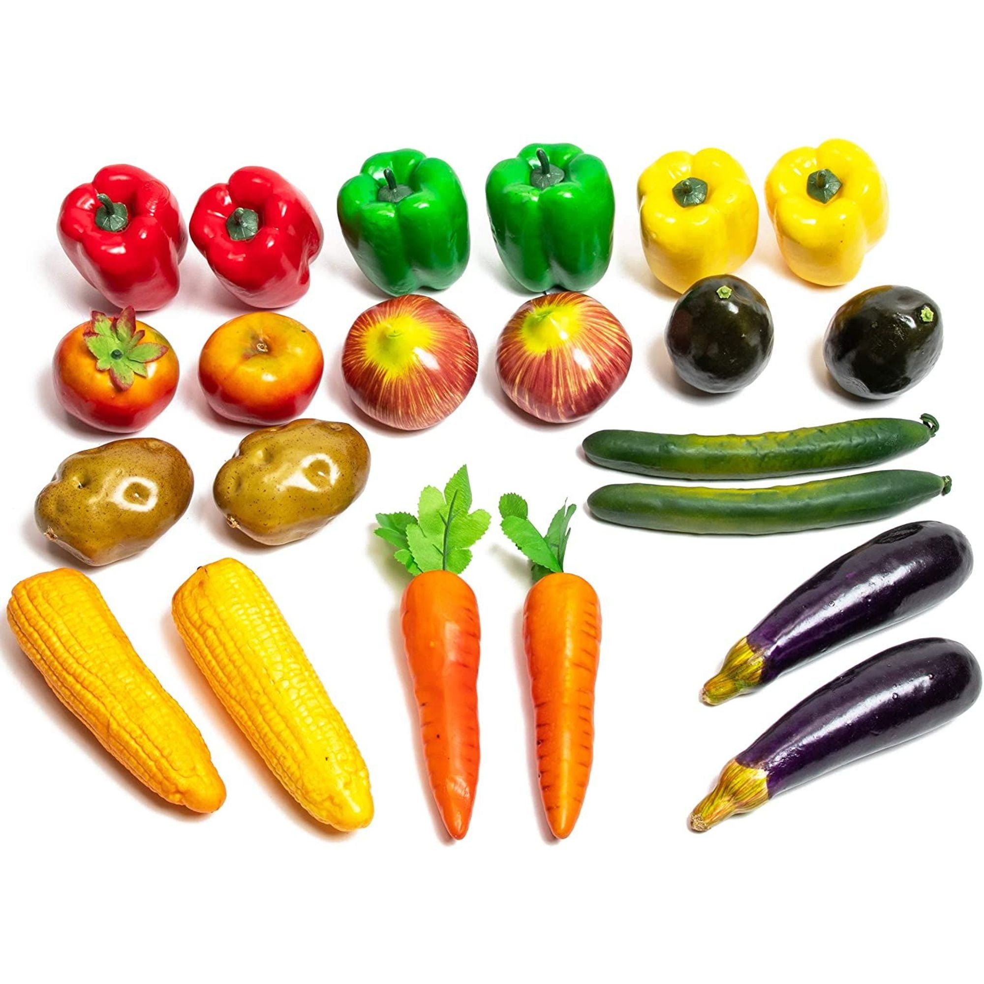 22 Pack Realistic Artificial Fake Vegetables for Home