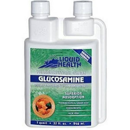 LIQUID HEALTH Glucosamine avec chondroïtine et MSM pour la santé des articulations, 32 FL OZ