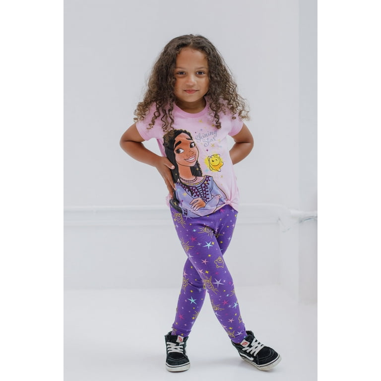 Disney Wish Asha Star Toddler Girls T-Shirt and Leggings Outfit