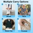 thumbnail image 6 of Hootek 3D Pedometer for Walking, Simple Step Counter with Large Digital Display, Step Tracker with Removable Clip Lanyard, Accurately Track Steps for Men Women Kids Adults Seniors, White, 6 of 7
