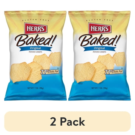 (2 pack) Herr's Baked Crisps 7oz