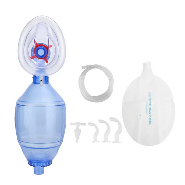 Aparato respiratorio, resucitador manual de PVC para adultos Bolsa de reanimación manual Resucitador manual para adultos Artesanía excepcional