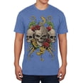 thumbnail image 1 of Skulls and Roses Tattoo Mens Soft T Shirt, 1 of 1