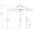 thumbnail image 3 of Simply Shade Catalina 90" Octagon Push Button Tilt Umbrella in Bronze/Green, 3 of 9