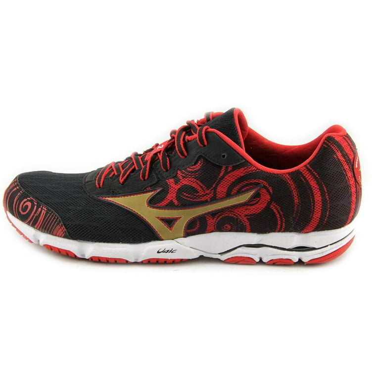 Mizuno Wave Hitogami 2 Men Round Toe Synthetic Black Running Shoe