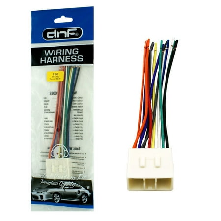 Radio Wiring Adapter DNF Wiring Harness Adapter for Aftermarket Radios and Stereos For Select KIA + HYUNDAI Vehicles (70-7300) - 100% Copper Wires! ()