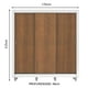 thumbnail image 3 of Ropero Closet Madesa Lyon 3 Puertas Corredizas con Pies B/M, 3 of 5