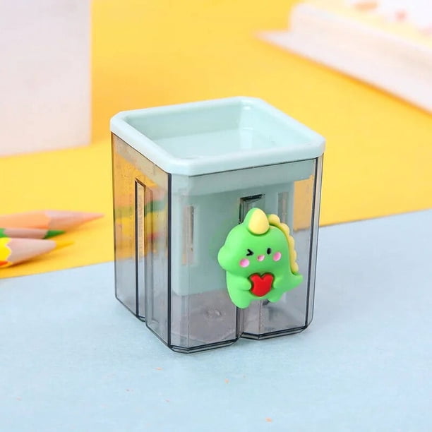 Sacapuntas Kawaii Sanrio Anime de doble agujero, lindo Kuromi pequeño portátil, sacapuntas para niños, sacapuntas para estudiantes