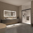 thumbnail image 3 of TOOLKISS  Anti-fog Frameless Dimmable Mirror with Backlit and Front Lighting 72 in. W x 32 in. H, 3 of 5