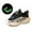 Black, variant on Gyujnb All Season Boys Girls Sports Shoes Luminous Shoes Flat Thick Bottom Lightweight Non Mesh Upper Breathable and Comfortable,8-9 Years
