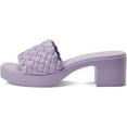 thumbnail image 2 of Dolce Vita Goldy Lilac Stella Slip On Woven Open Squared Toe Heeled Sandals (Lilac Stella, 6), 2 of 5
