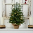 thumbnail image 4 of Nearly Natural 2ft. Artificial Christmas Tree in Burlap Base with 35 Warm White LED Lights, 4 of 7