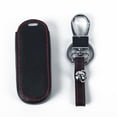thumbnail image 4 of Car Remote Leather Key Case 3 Buttons W/ Key Ring For Mazda 2 3 5 6 CX5 CX7, 4 of 11