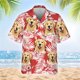 thumbnail image 3 of Camisa hawaiana de verano con estampado de perro para hombres y mujeres, camisas florales geniales, camisetas hawaianas de manga corta con cara de perro y gato para niños, 3 of 5