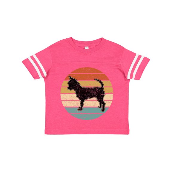 Inktastic Chihuahua Dog Retro Sunset Boys or Girls Toddler T-Shirt