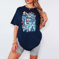 thumbnail image 5 of Preppy Statue Of Liberty Shirt, Bubble Gum 4th Of July Tee, Cute Patriotic Womens Unisex T-Shirt, 5 of 8