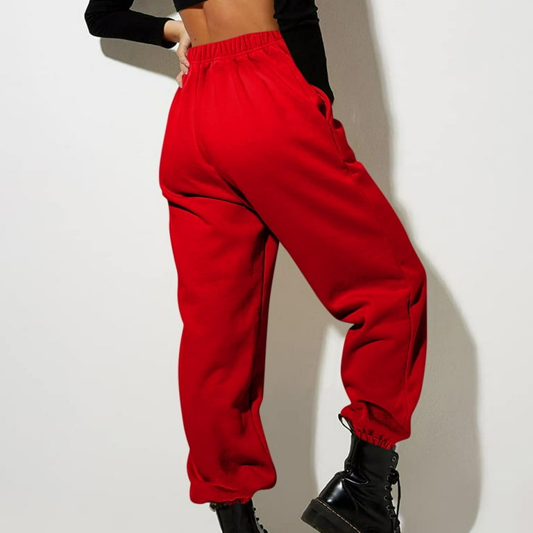 Fall Winter Women Sweatpants Sexy Stacked Pants Small Size XS 3XL